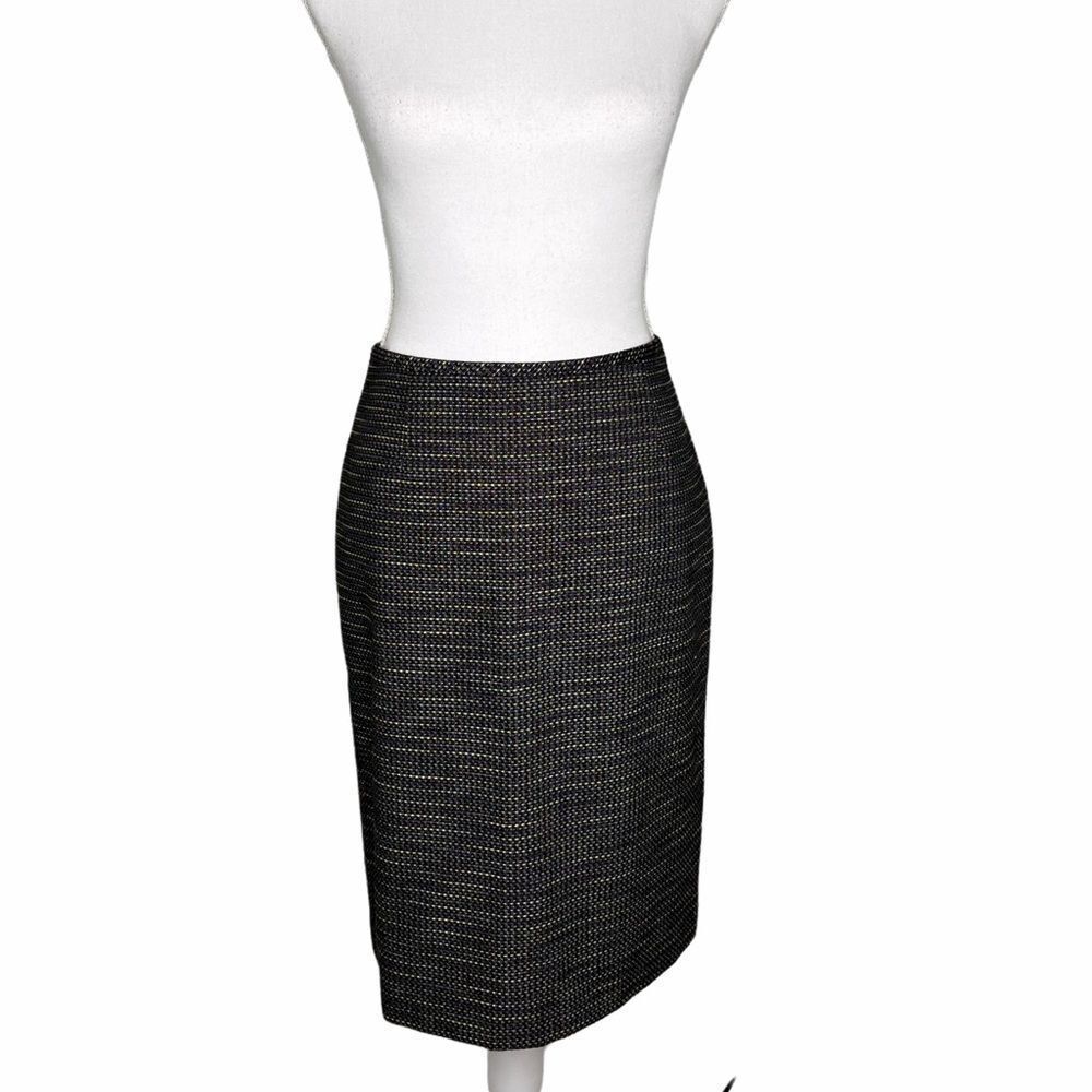 Tahari yellow, purple, black pencil skirt - size 2